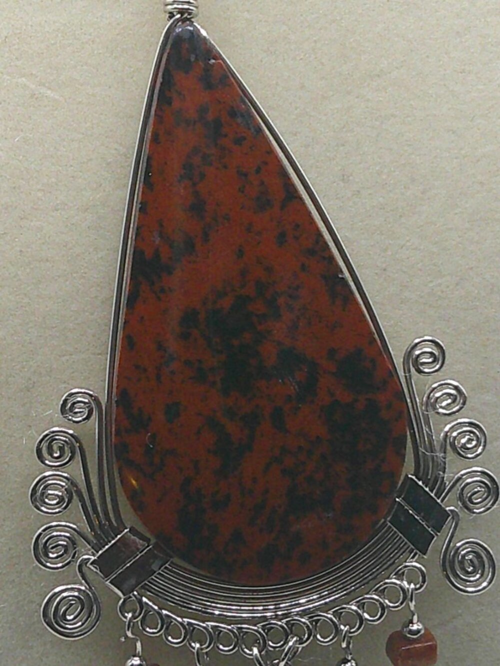 Mahogany Agate Necklace - Picture 5 of 7
